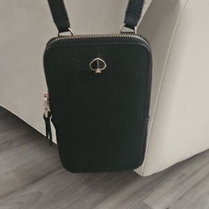 Kate Spade Black Textured Crossbody Bag